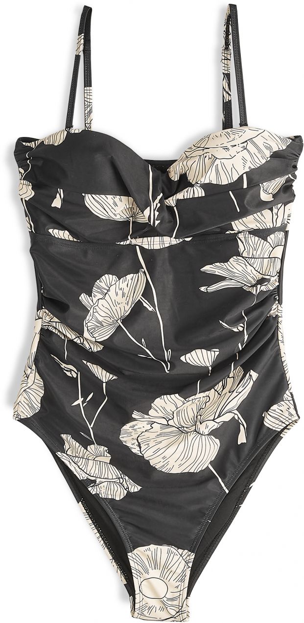 GATE Monokini s kvetinovou potlačou