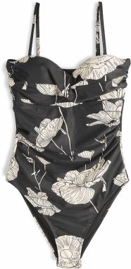 GATE Monokini s kvetinovou potlačou