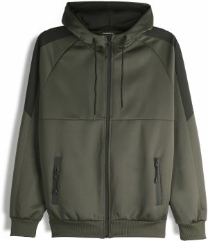 GATE Panelová mikina na zips s kapucňou