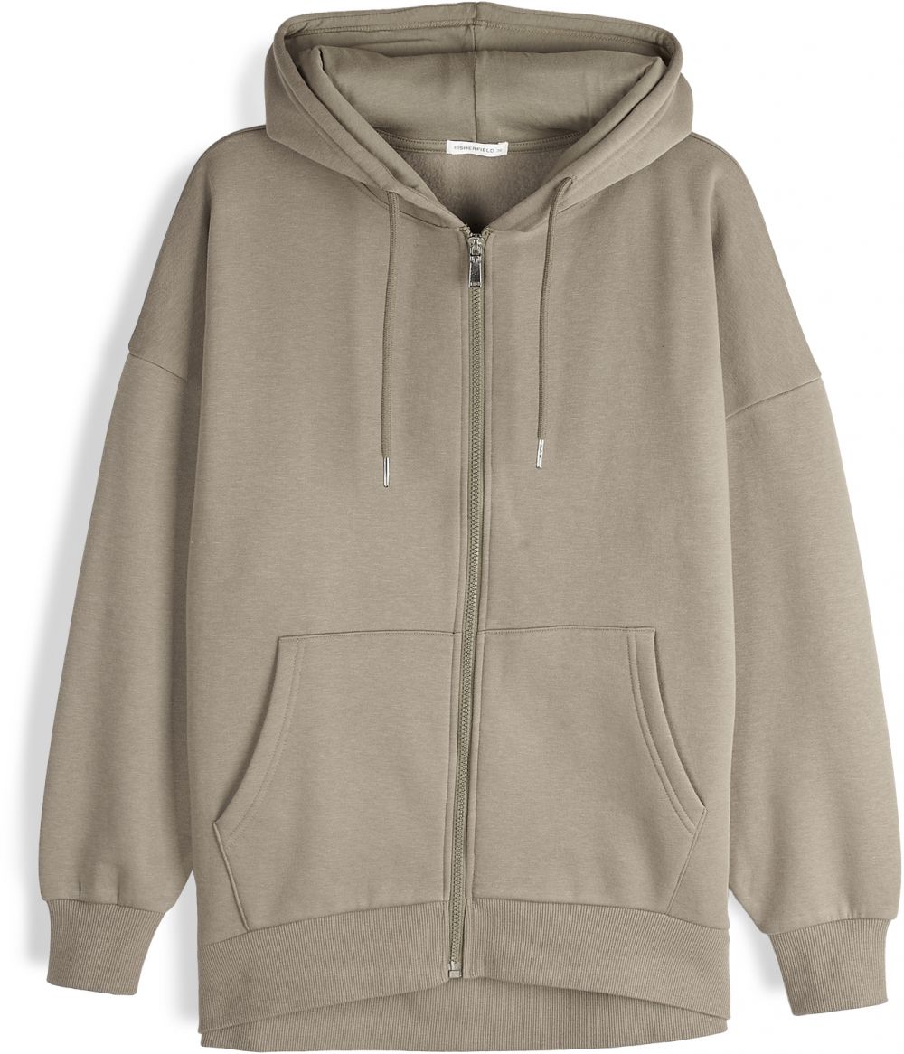 GATE Oversize mikina na zips s kapucňou