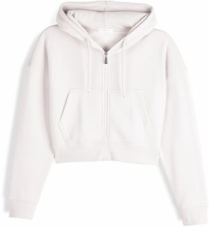 GATE Basic skrátená mikina na zips s kapucňou