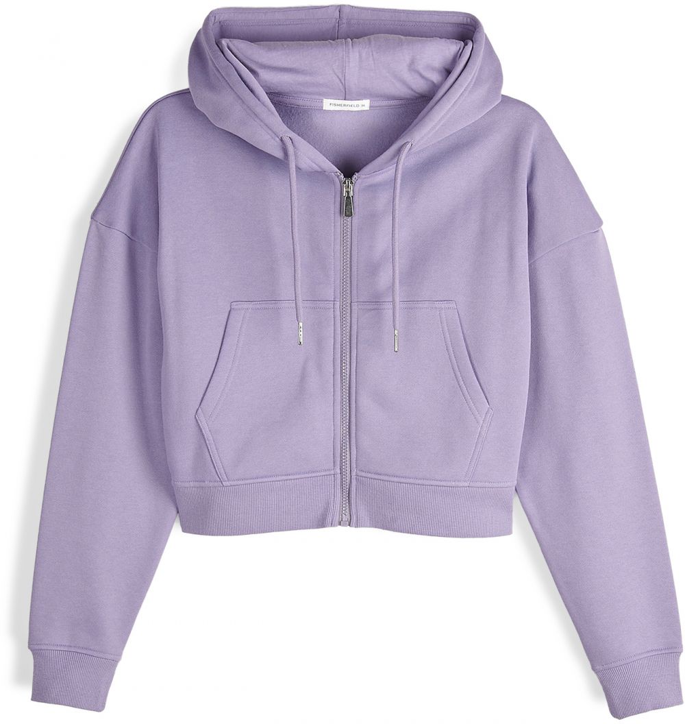 GATE Basic skrátená mikina na zips s kapucňou