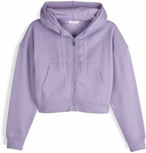 GATE Basic skrátená mikina na zips s kapucňou