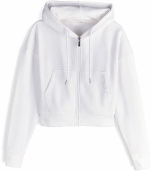 GATE Basic skrátená mikina na zips s kapucňou