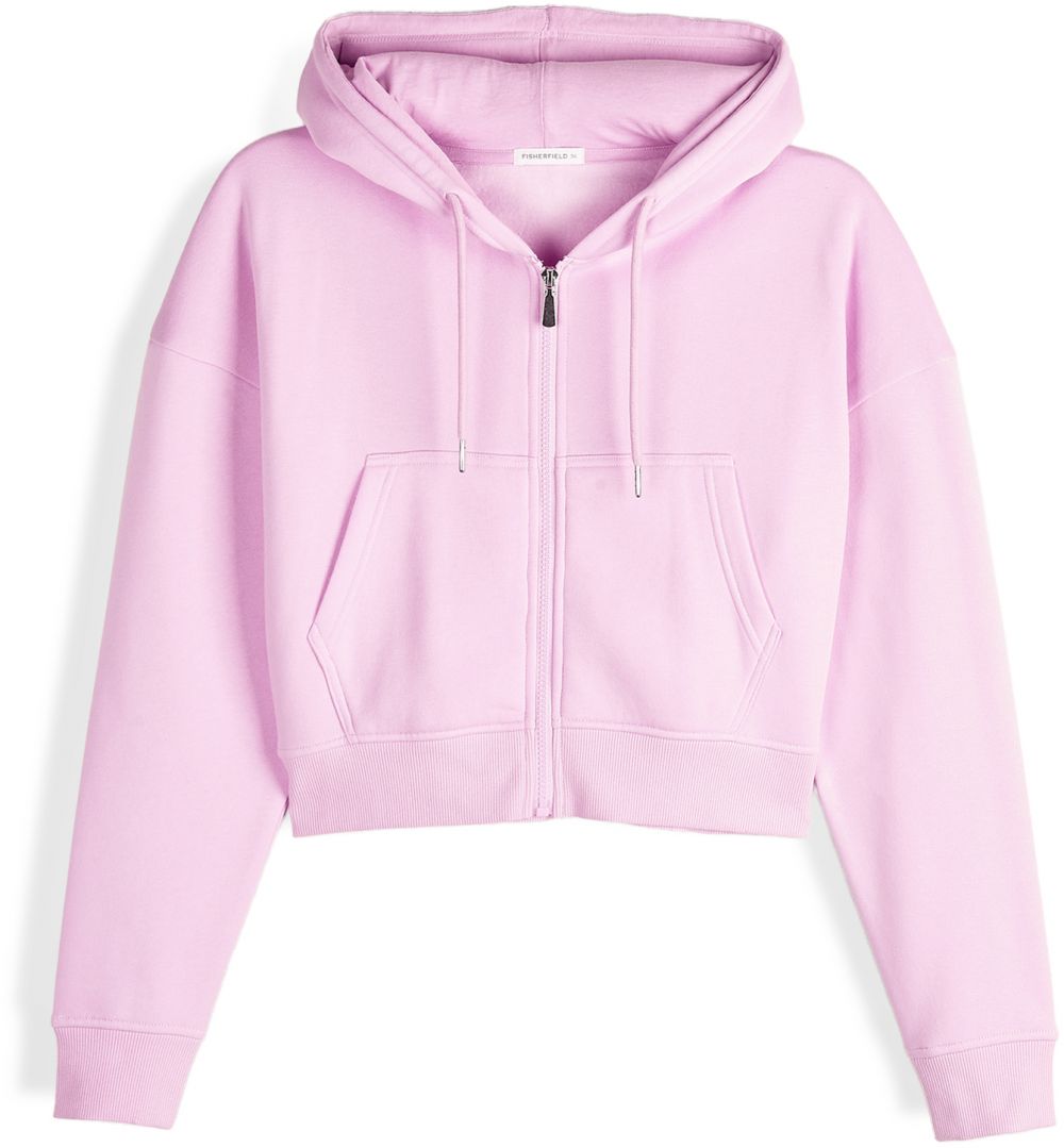GATE Basic skrátená mikina na zips s kapucňou