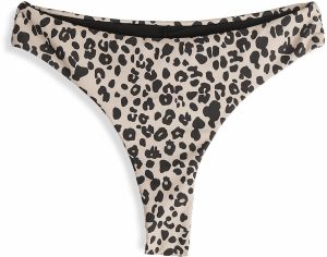 GATE Bikinové tangá so zvieracou potlačou