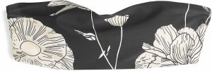 GATE Bikinový bandeau top s potlačou