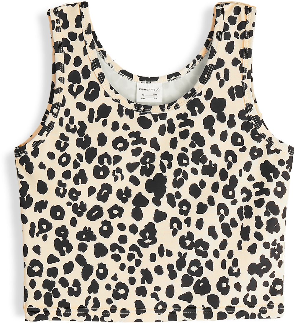 GATE Športový top s leopardím printom