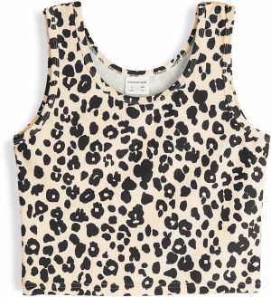 GATE Športový top s leopardím printom