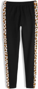 GATE Bavlnené legíny s leopardím vzorom