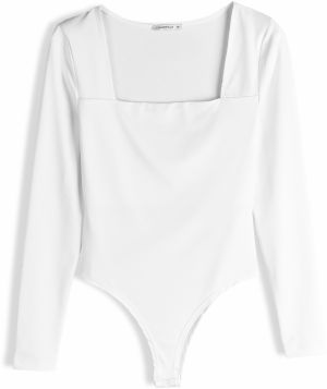 GATE Hladké body s hranatým výstrihom