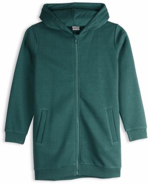 GATE Predĺžená mikina na zips