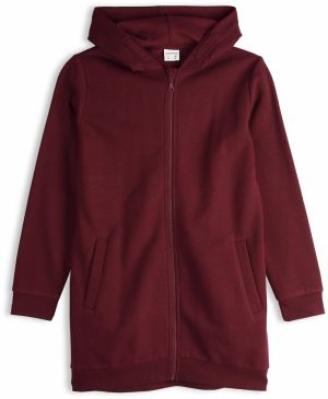 GATE Predĺžená mikina na zips
