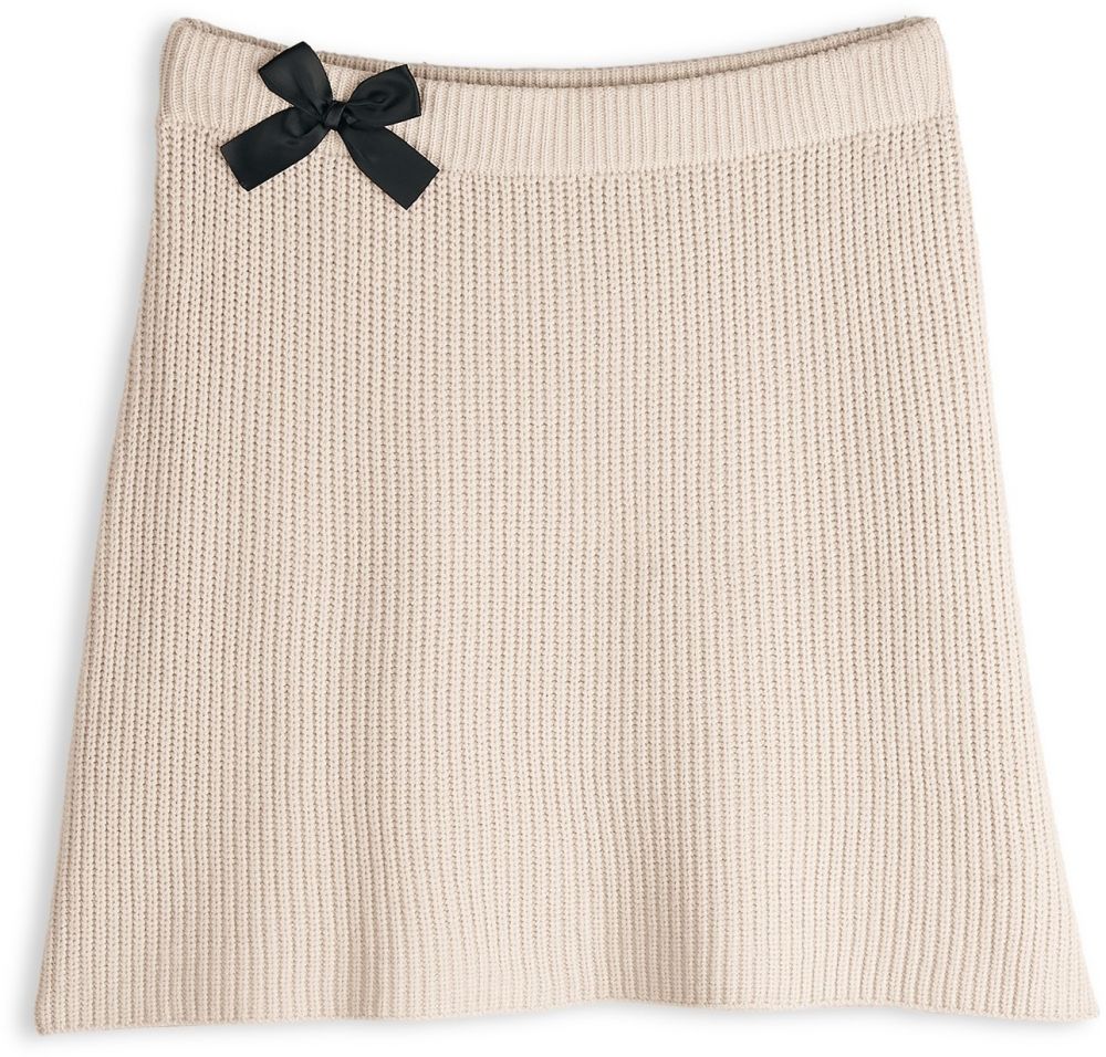 GATE Pletená sukňa s mašličkou