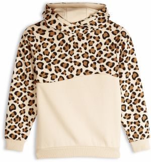 GATE Mikina s leopardím vzorom