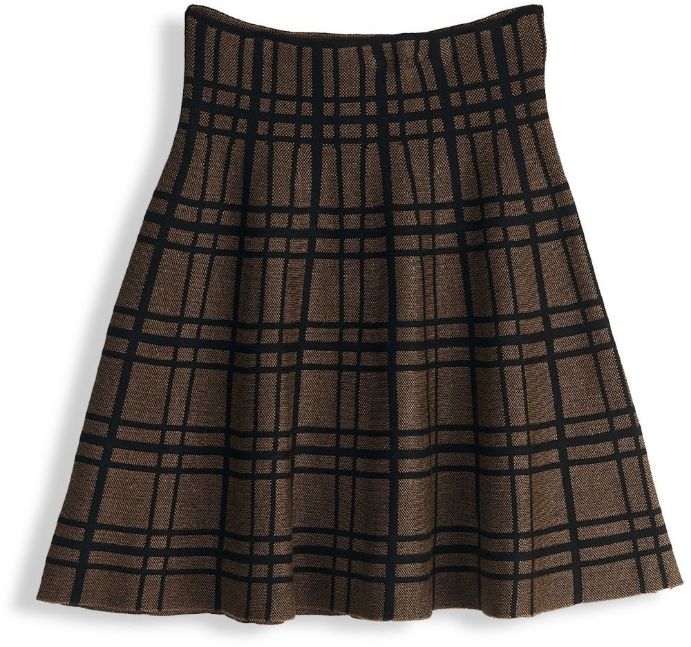 GATE Pletená mini sukňa