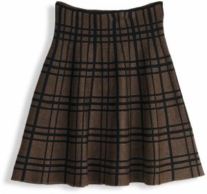 GATE Pletená mini sukňa
