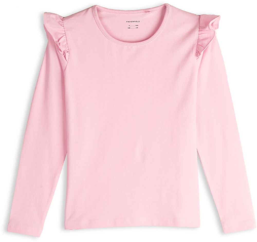 GATE Bavlnené tričko s volánmi