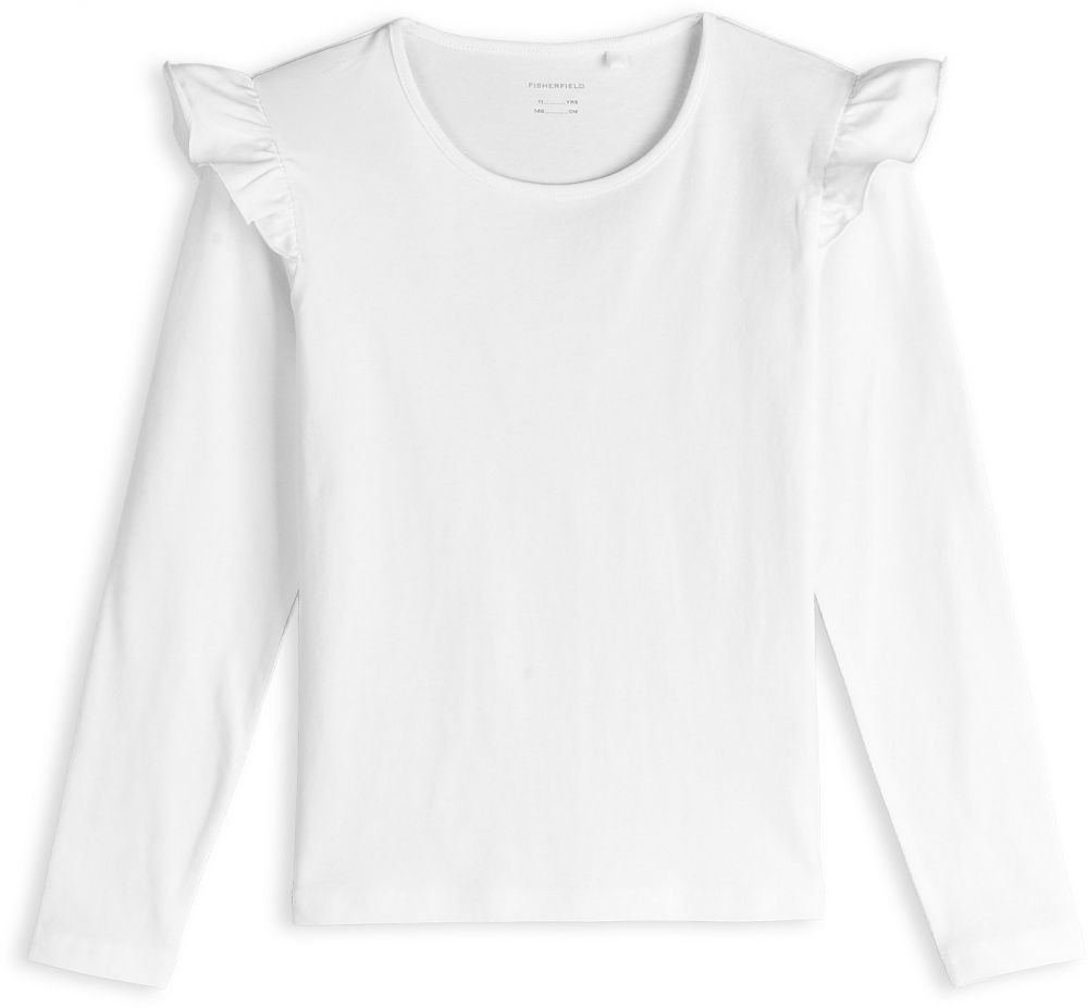 GATE Bavlnené tričko s volánmi