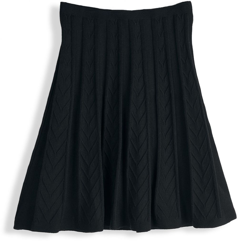GATE Pletená mini sukňa