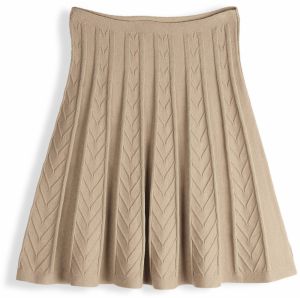 GATE Pletená mini sukňa