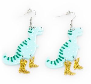 GATE Náušnice v tvare dinosaura