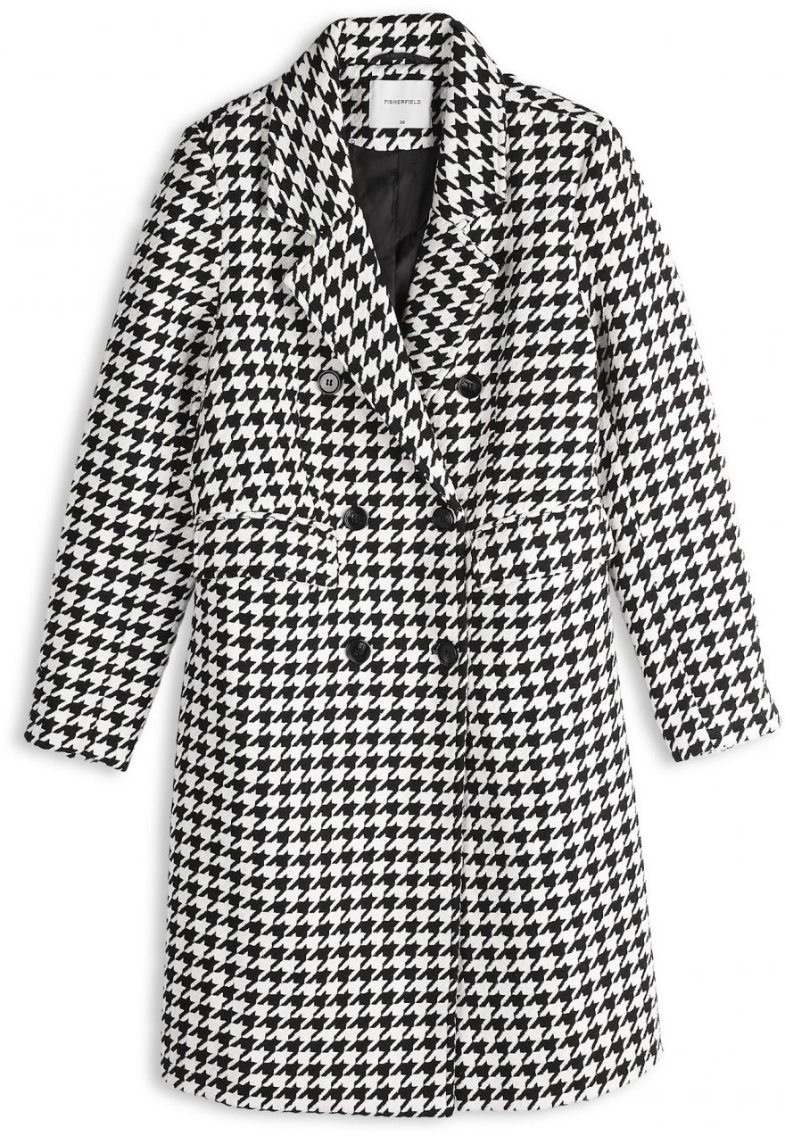 GATE Kabát so vzorom kohútej stopy