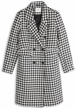 GATE Kabát so vzorom kohútej stopy