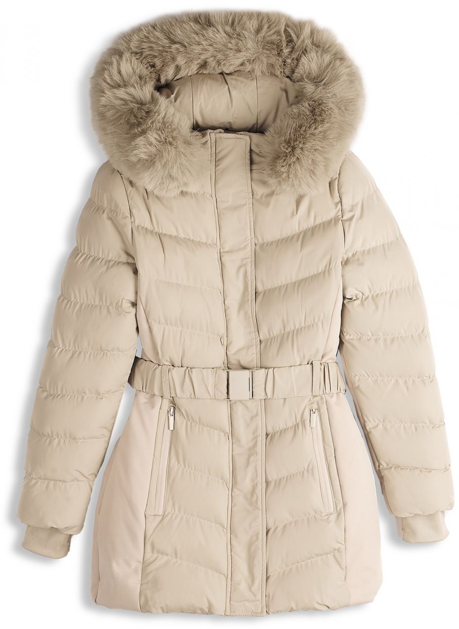 GATE Prešívaná zimná bunda s opaskom