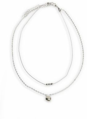 GATE Dvojradový náhrdelník s príveskom