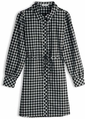 GATE Dámske kárované košeľové šaty