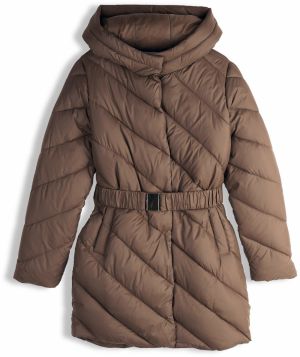 GATE Prešívaná zimná bunda s opaskom