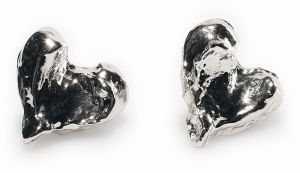 GATE Náušnice v tvare srdiečka