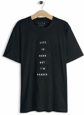 GATE Bavlnené tričko s nápisom