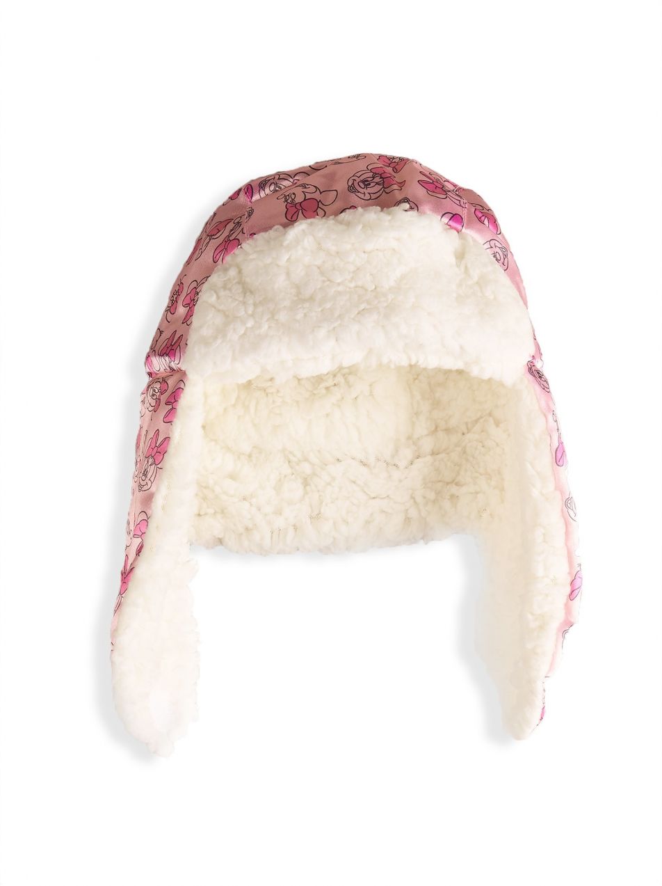 GATE Zimná detská čiapka ušianka Minnie Mouse