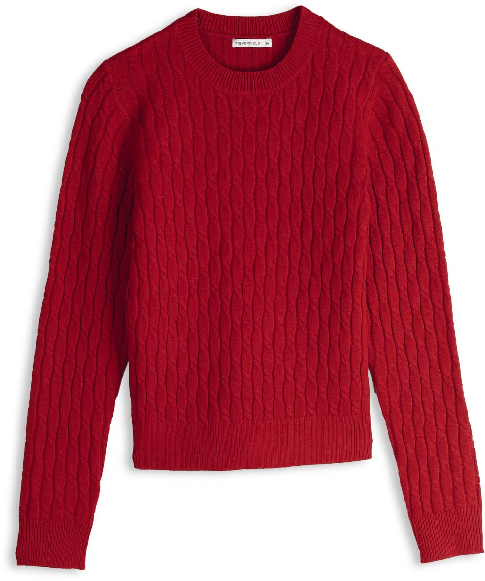 GATE Pulóver so zapletaným vzorom