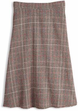 GATE Midi károvaná sukňa