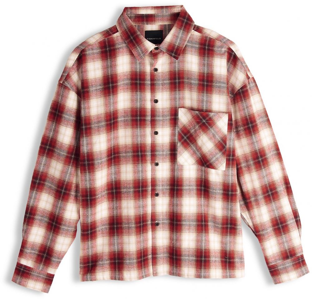 GATE Károvaná flanelová košeľa oversized fit