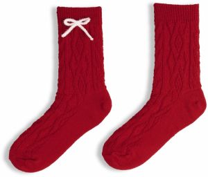 GATE Vysoké ponožky s ozdobnou mašličkou