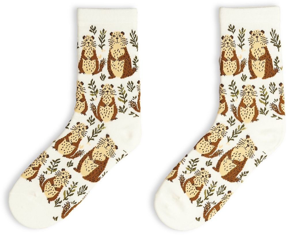 GATE Vysoké vzorované ponožky