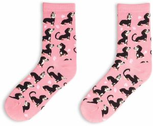 GATE Vysoké vzorované ponožky