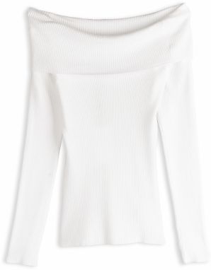 GATE Pulóver s odhalenými ramenami