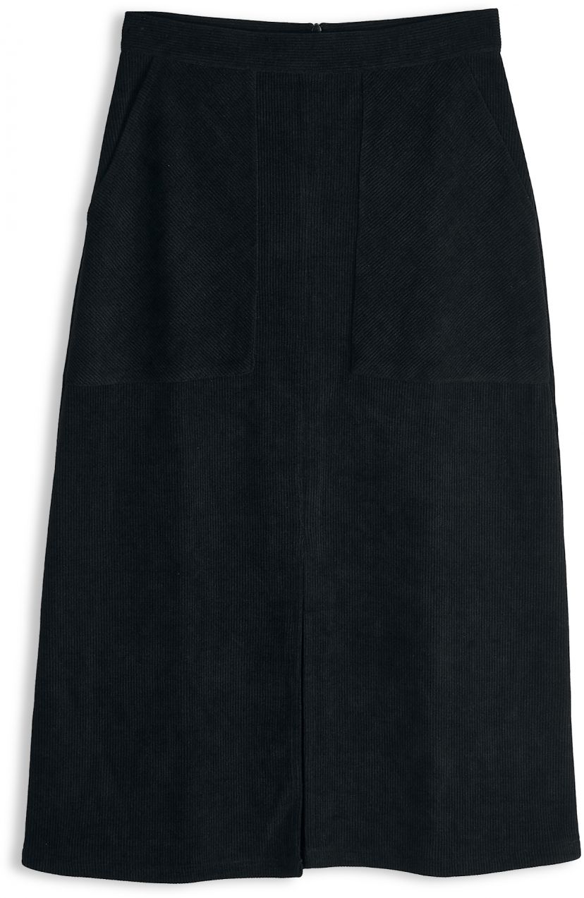 GATE Menčestrová midi sukňa