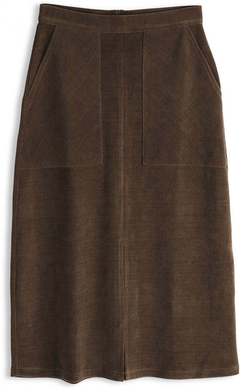 GATE Menčestrová midi sukňa