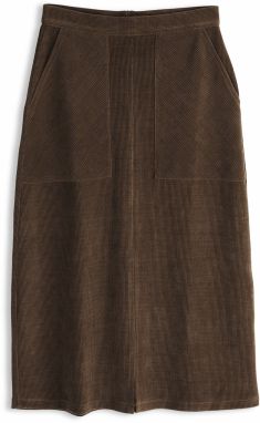 GATE Menčestrová midi sukňa