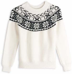 GATE Pletený sveter s nordickým vzorom