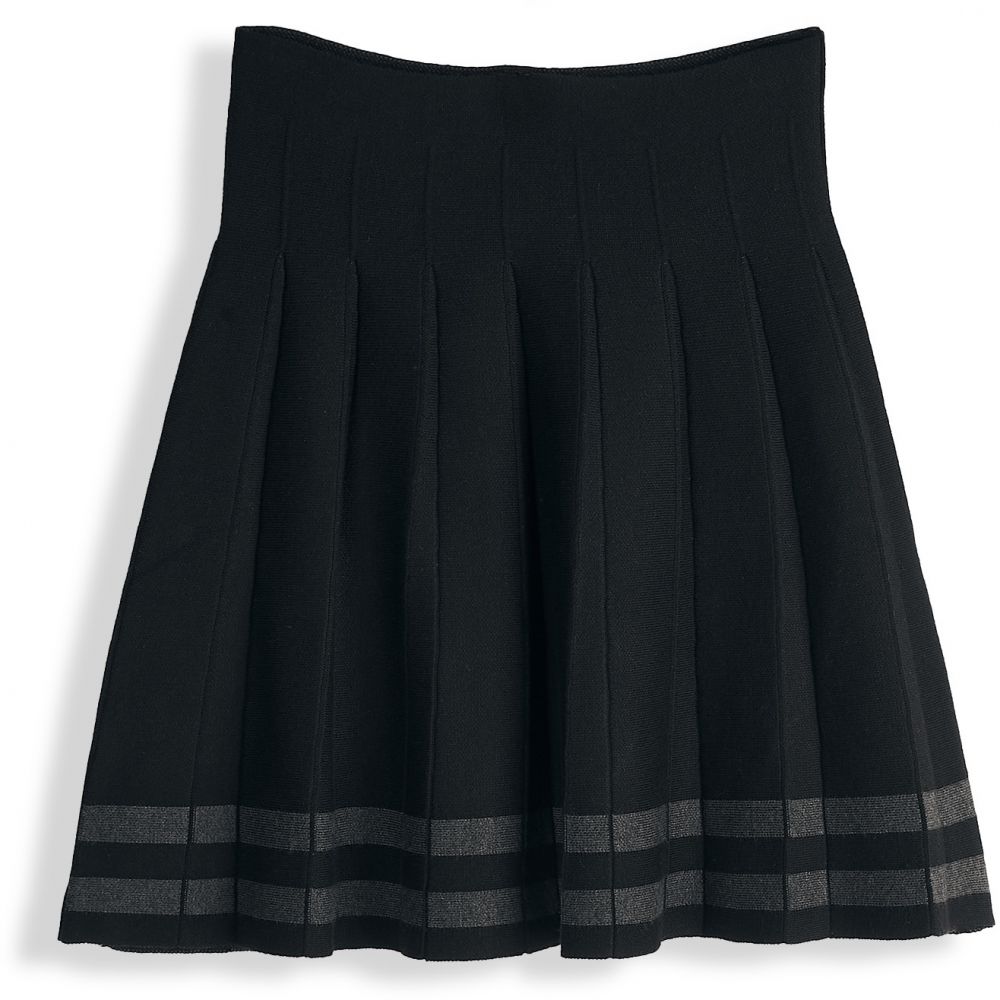 GATE Pletená mini sukňa