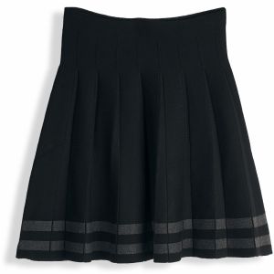 GATE Pletená mini sukňa