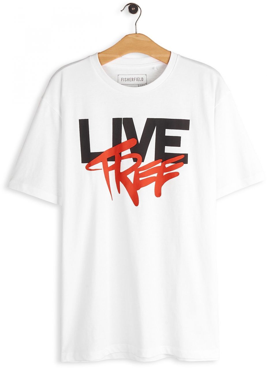 GATE Bavlnené tričko s nápisom