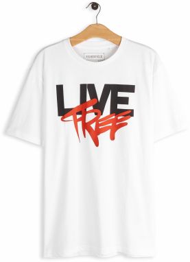 GATE Bavlnené tričko s nápisom